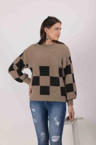 Full Brown Woolen Top
